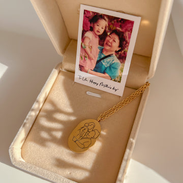 Lillie Personalized Engraved Necklace